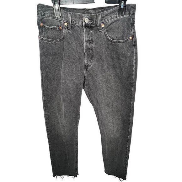 LEVI'S 501 '93 Relaxed Original Stonewash Faded Black Men’s Jeans Sz 30X30 - Picture 1 of 11